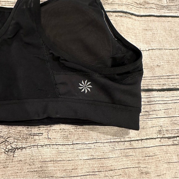 Athleta T-Back Black Sports Bra Size medium - Picture 3 of 4